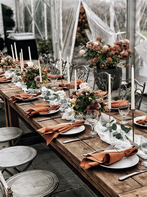 Terracotta Wedding Burnt Orange Weddings November Wedding Wedding Table