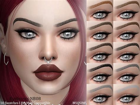 Sims 4 Eyebrows Snootysims Images And Photos Finder