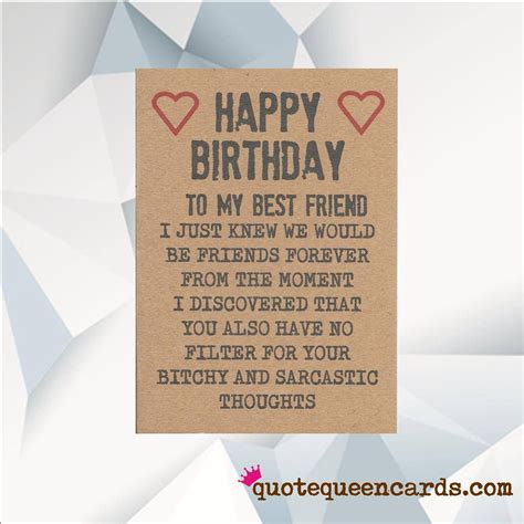 Happy Birthday Best Friend Funny Birthday Card For Friend Etsy Uk