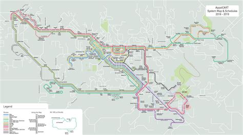 Transit Maps Submission Official Map Appalcart Bus Routes Boone