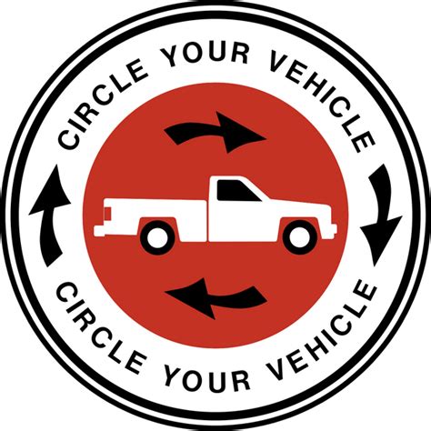 Vehicle Check Western Safety Sign