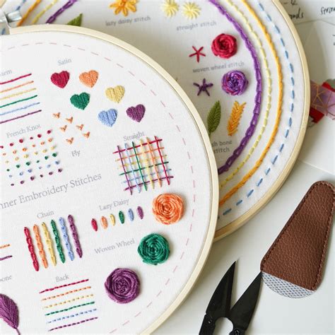 Embroidery Kit Beginnerbeginner Embroidery Kitembroidery Etsy