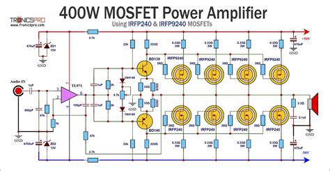 Mosfet Amplifier Circuit Using Irfp Irfp W