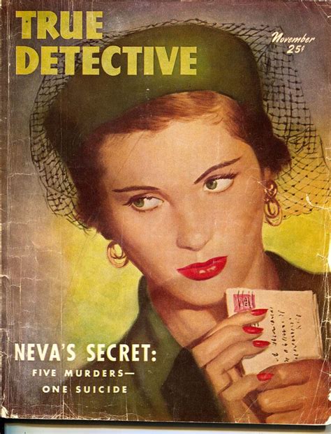 True Detective November 1950 Cover Art By Jack Cardiff True