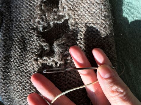 How To Mend A Wool Sweater