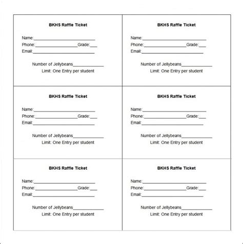 Printing Raffle Tickets For Free The 2023 Template Guide Templatelab