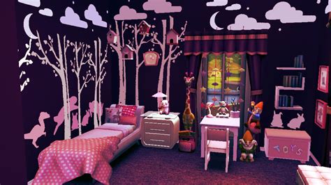 Sims 4 Room Downloads Purple Kidsroom For Girls Sanjana