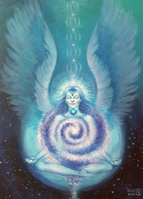Leuviah Angel Art Spiritual Art Spiritual Artwork