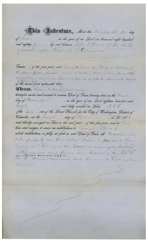 Lot Detail Frederick Douglass Document Signed As Recorder Of Deeds