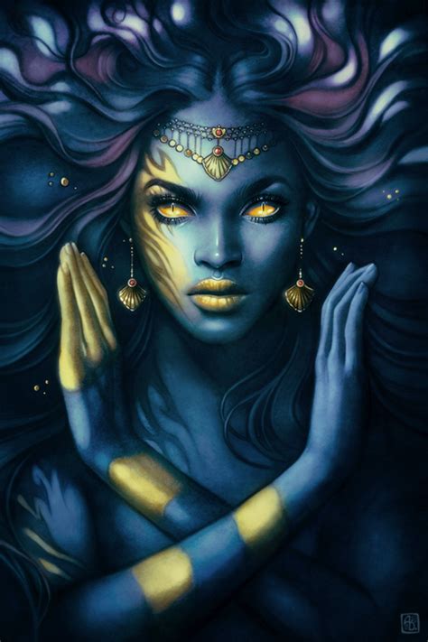 Night Goddess By Escume On Deviantart Black Girl Magic Art Goddess