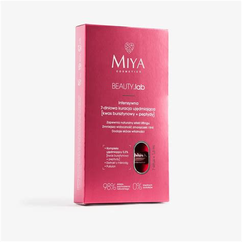 Miya Cosmetics Beautylab Intensive 7 Day Firming Treatment Succinic Acid Peptides 7x15ml