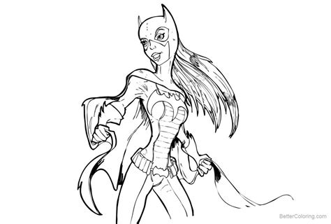 Batgirl Coloring Printable Coloring Pages
