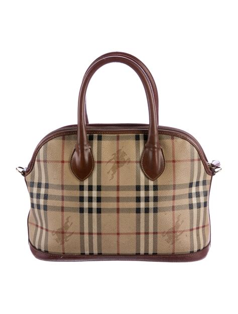 Burberry Vintage Haymarket Check Bag Handbags Bur76541 The Realreal