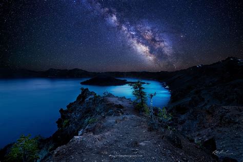 Milky Way Over Crater Lake Rich Parchen Fine Photography Types Of