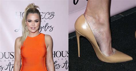 Khloe Kardashian S Toe Cleavage In Nude Pumps At House Of Cb Opening