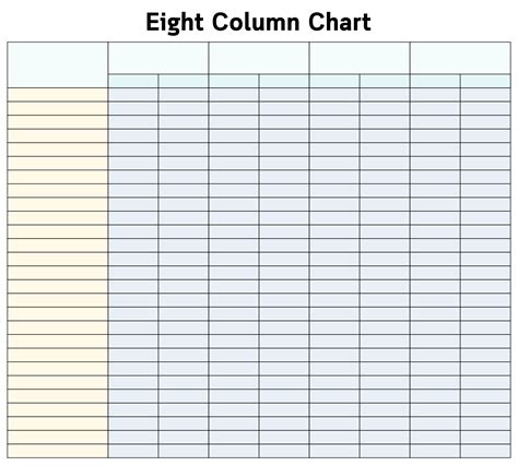 10 Column Worksheet Accounting