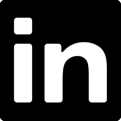 Download Linkedin Square Logo Comments Linkedin Icon Black Png Full