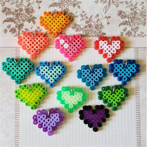 Cute Perler Bead Ideas Heart Painting Beads