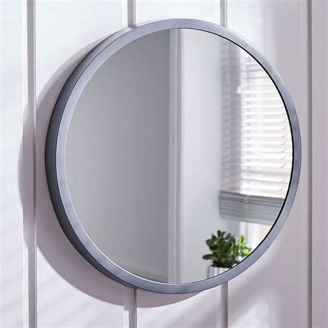 Elements Grey Round Wall Mirror Dunelm Grey Bathroom Mirrors Kids