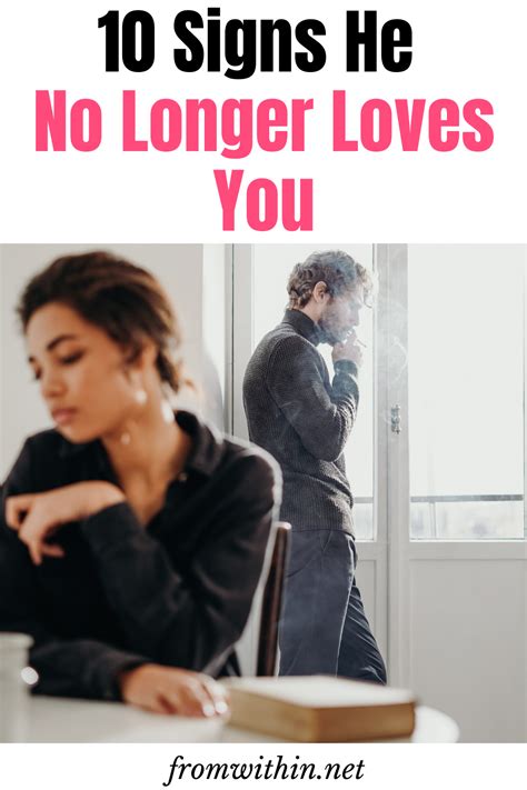 10 Signs He No Longer Loves You From Within Relationship Breakup