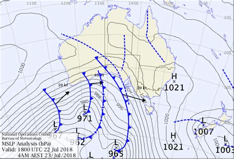 National Weather Map Showing Fronts Map Of World