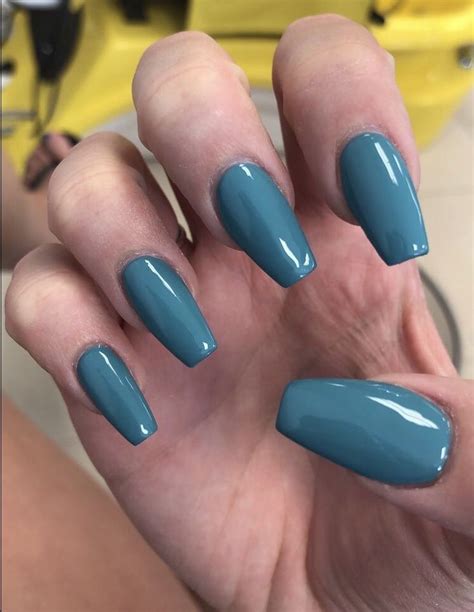 Teal Acrylic Nails Teal Acrylic Nails Blue Acrylic Nails Nails