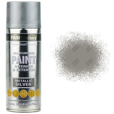 Check spelling or type a new query. Metallic Silver Spray Paint All Purpose 400ml - Sprayster