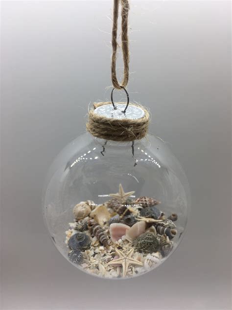 Beach Ornament, Shell Ornament, Christmas Ornament, Ornament, Ocean Ornament, Sand Ornament ...