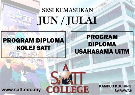 Saya alumni uitm shah alam fakulti abp. Program Diploma Sesi Jun/Julai 2019 - SATT College Sarawak