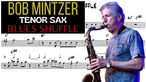 Bob Mintzer Tenor Sax Blues Shuffle Youtube