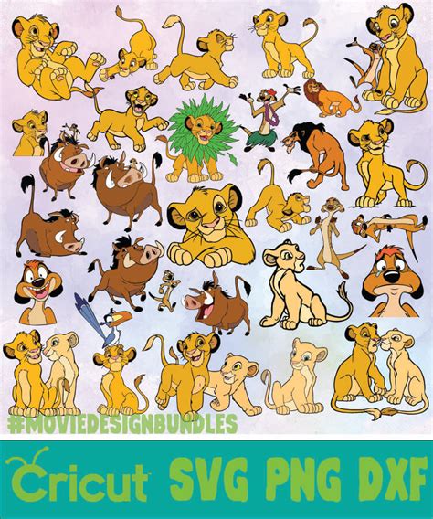 THE LION KING BUNDLE SVG PNG DXF Movie Design Bundles