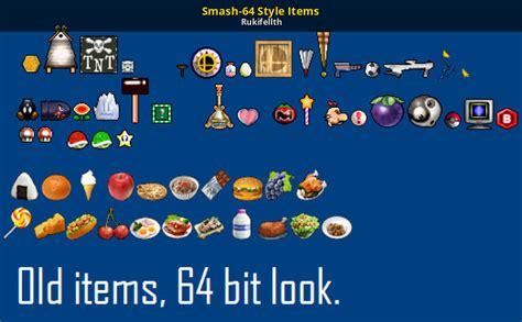 Smash 64 Style Items Super Smash Bros Crusade Mods