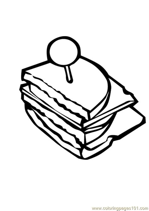 The collection is varied with different characters and skill levels to. Coloring Pages Sandwich (Food & Fruits > Breakfast) - free ...