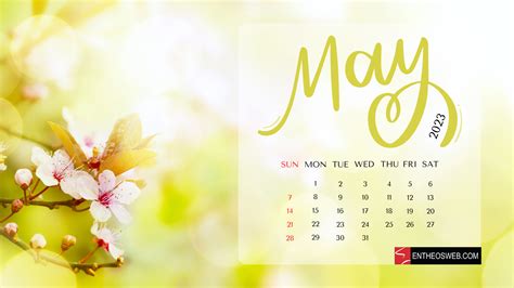 May Desktop Calendar Wallpaper Entheosweb