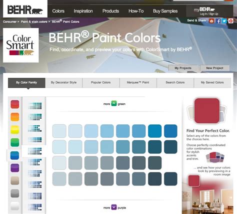 Behr Paint Color Cards Color Of The Month Fiji Colorfully Behr A