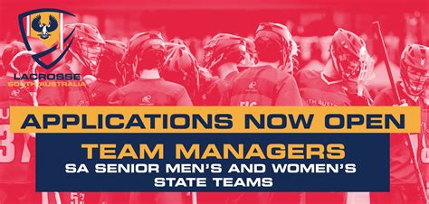 SA SENIOR MEN’S AND WOMEN’S STATE TEAM – TEAM MANAGER APPLICATIONS NOW