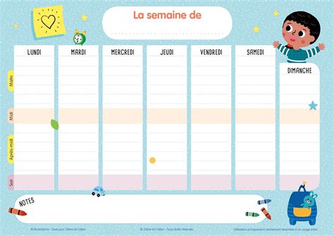 52 Idees De Planning Planning Enfant Tableau Des Taches Routine Enfant