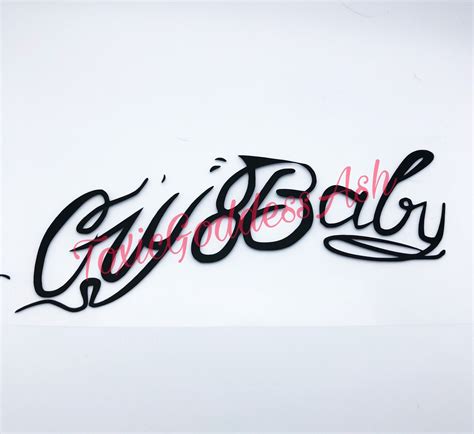Lil Peep Cry Baby Tattoo Vinyl Decal Laptop Window Bumper Etsy India