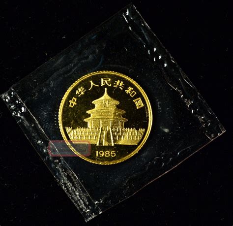 1985 Chinese Panda 110th Oz 999 China Gold Coin Bullion