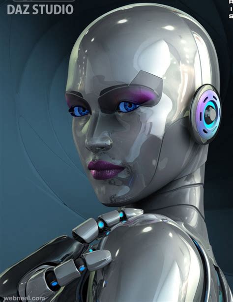 Female Robot 3d Model Free