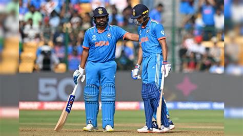 India Vs Australia Live Score World Cup Final Rohit Sharma On Four