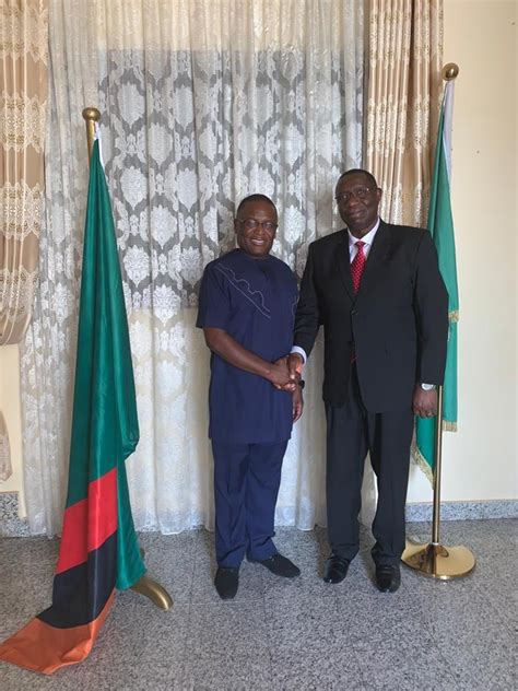 Courtesy Call On The High Commissioner Of Zambia H E Dr Solomon