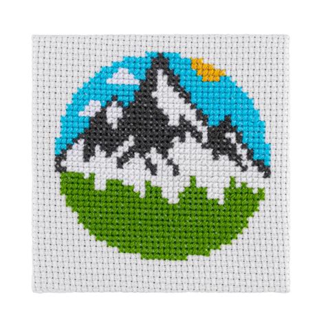 Mountains Cross Stitch Kit Stitchfinity