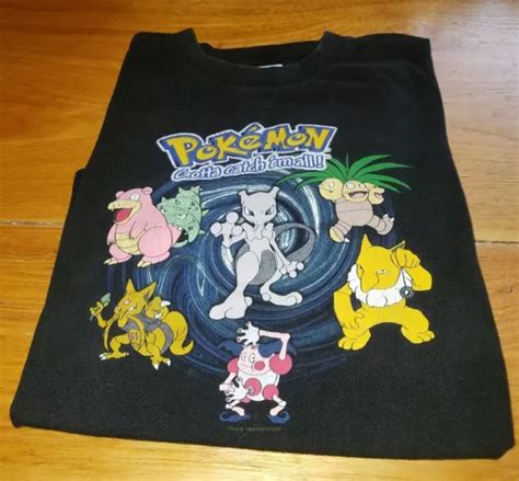 vintage pokemon t shirt mewtwo gotta catch em all nintendo hypno jynx more 99 95 picclick