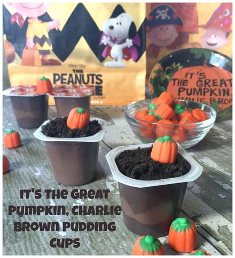 Its The Great Pumpkin Charlie Brown Pudding Cups