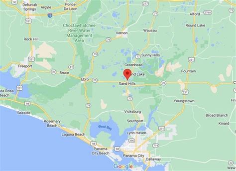Crystal Lake Washington Co Florida Area Map And More