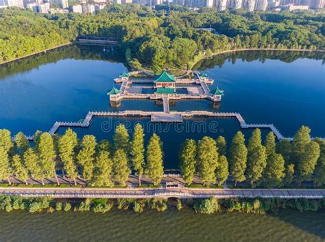 Summer Scenery Of East Lake Tourism Scenic Area In Wuhan Hubei Stock