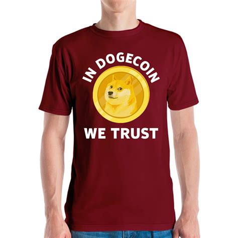 In Dogecoin We Trust Blockchain Doge Cryptocurrency T Shirt Etsy
