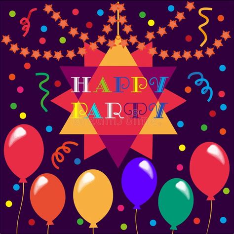 Happy Party Banner Stock Illustration Illustration Of Banner 72315219