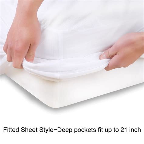 It keeps the quality intact while adding years to the mattress. MEROUS Waterproof Premium Twin Cotton Mattress Cover ...